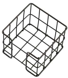 Aushöhlte Eisendrahtnotizenhalter Metall Notpapier Organisatoren Memo Pad Block Desktop Notepads 27x95x80mm Memo Pad Mit Stifthalter