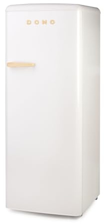 DOMO Frigorifero Mono Porta Retro' Vintage DO91709R Bianco 144 cm CL. D