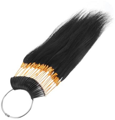 Gatuida Real Human Hair Color Samples with Gold Buckles Natural Strands for Hair Dye Practice Salon Training Tool for Hairdressing Students and Beginners Adjustable Secure Hold for Easy
