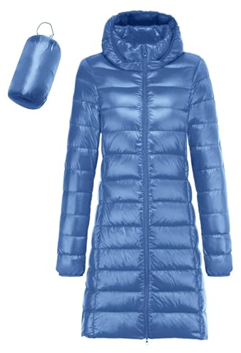 Chaqueta Plumas Ligeros Mujer Largo Plumifero Ultraligero Mujer Invierno Plumífero Ligero Anorak Mujer Plumon Puffer Down Jacket Plumiferos Largos Abrigo Cazadora Plumas Pluma Mujer Plumones Parka