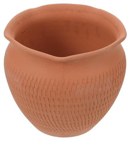 HIAKDOFT Pot à Ail en Terre Cuite Ventilé – Bac de Rangement pour Pommes de Terre Oignons et Gingembre – Boîte de Conservation Multifonctionnelle pour Légumes Racines la Cuisine Rustique