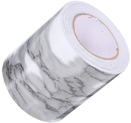 Gadpiparty Battiscopa Adesivo Autoadesivo in Pvc Effetto Marmo, Resistente e Durevole, Decorazione Elegante per Pareti e Sfondo Tv, per Verande e Camere da Letto