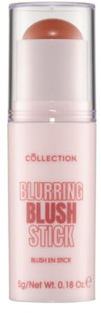 Collection Cosmetics Blurring Blush Stick, Buildable & Ultra-blendable, Multi-use for Cheeks & Lips, Long-lasting and Pigmented Colour, 5g, Rosy