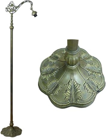 HCZKIUJ Base di Ricambio per Lampada da Terra Tiffany - Base per Lampada a torciera in Stile arcuato, Lampada da Terra a Collo D'Oca Alta 65 Pollici con Angolo Regolabile, Base per la