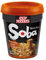 NISSIN Cup Noodles Soba Wok Style Sukiyaki Beef Flavoured Instant Noodles, 89 g Pot (Pack of 8)