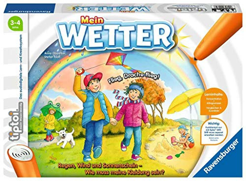 Ravensburger tiptoi Spiel 00074 Mein Wetter – Lernspiel ab 3 Jahren für 1-4 Spieler