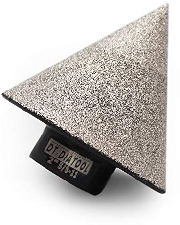 DT-DIATOOL Diamond Beveling Chamfer Bits for Granite Marble Tiles Existing Holes Diamond Hole Saw 5/8-11 Thread Enlarging Polishing Shaping Holes of Size 1/4 Inch to 2 Inch