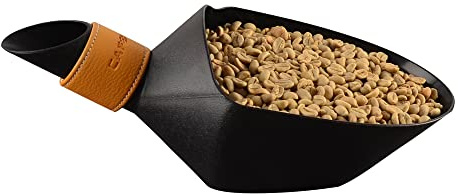 CAFEMASY Coffee Bean Scale Measure Scoop Shovel Kilo Bean Scooper (Black-Small)
