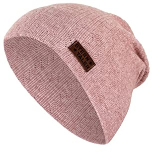 Sterntaler Baby Mädchen Beanie Baby Slouch-Beanie Struktur Mütze - Beanie Baby - aus Strukturiertem Mischgewebe mit Viskose Anteil - rosa, 47