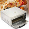 Four à pizza électrique en acier inoxydable - Réglage indépendant de la température - Fonction minuteur - Pour pain et pâtisseries - 2000 W
