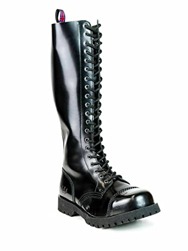Alpha Rangers 20-loch Boot Ranger Festival Army Gothic Leder Springerstiefel NEU