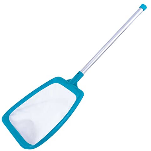 U.S. Pool Supply Professional Spa, Hot Tub, Pool Hand Leaf Skimmer Net with 17 Aluminum Pole - Ultra Fine Mesh Netting, Clean the Finest Debris - Pond, Kid Kiddie Inflatable Pool Cleaning Maintenance