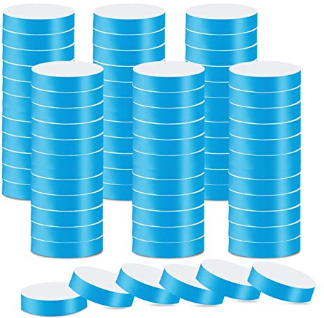 Widisun Blue Paper Wristbands - 600 Pcs Waterproof Colorful Entrance Wristbands for Events & Parties