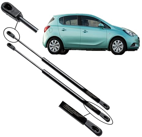 Ramor Strutz 2x Gasfeder Dämpfer Heckklappe Kompatibel mit Opel Corsa E 2014-2019. Gasdruckfeder Heckklappendämpfer Ersatz für 13428038 und Andere.