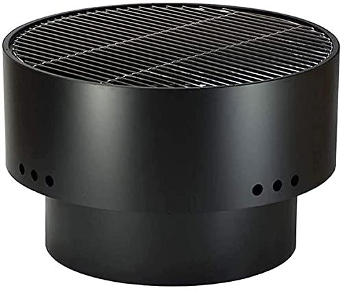 ZAANU Feuerstelle, Grill, Feuerstelle für den Außenbereich, runder Stahl