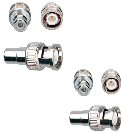 SHANFEILU Lot de 6 adaptateurs BNC vers RCA mâle vers RCA femelle | Connecteur coupleur pour caméra de surveillance en circuit fermé DVR Switcher TV câble TV