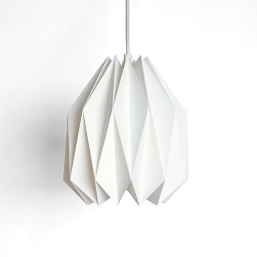 Brownfolds AMOR Paper Origami Lampshade; Single pack White