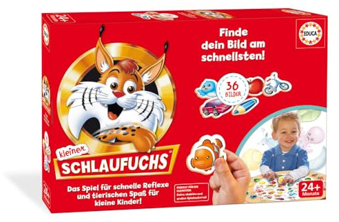 Educa - Bucle Little 36 imágenes | Juego Educativo | Juego Familiar | El Juego de Mesa para niños Ayuda a agudizar la percepción Visual y los Reflejos | Juegos Familiares a Partir de 2 años (20057)