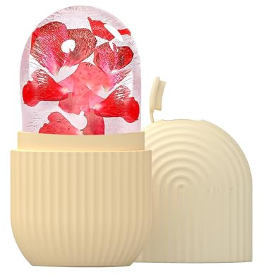 Joyeee rullo di ghiaccio facciale, Ice Roller, Eye Ice Massage Bellezza del viso Cura della pelle per Restringe i pori, antirughe, riduce il gonfiore, migliora l'elasticità della pelle, Giallo