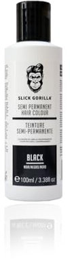 Slick Gorilla Coloration capillaire semi-permanente végétalienne et sans cruauté envers les animaux Noir 100 ml