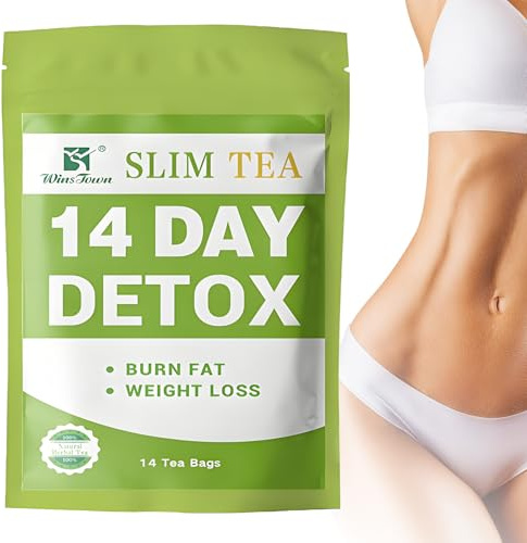 Tee Zum Abnehmen, Detox Cleanse Weight Loss Tea, Detox Tee Zum Abnehmen, Sanfte Entgiftung und Reinigung zur Gewichtsreduktion und zum Abbau von Bauchfett