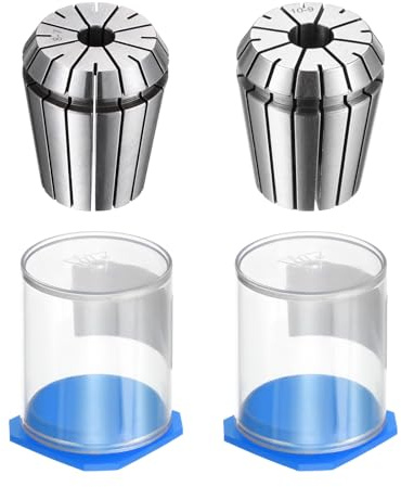 QUARKZMAN Er32 10mm 8mm Portabrocas de Pinzas de Resorte de Alta Precisión 0.008mm 0.015mm para Máquina de Grabado CNC Torno Fresadora