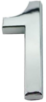 Hausnummer 1PC Ziffer Türschild Haus Schublade Zeichen Ziffern 0 bis 9 Kunststoff Nummernschild Hotel Home Aufkleber Adresse Türetikett Hausnummernschild(Color:1)