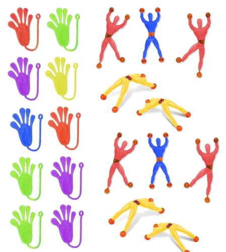 WBZOWRB 20 Stück Sticky Hands Kinderspielzeug,Geburtstagsgeschenke,Scherzartikel Kinder,Partyspielzeug,Stressabbau Spielzeug Für Mädchen Und Jungen