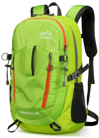 Waniki 30L Wanderrucksack Herren Damen Reiserucksack Wasserdicht Rucksack Outdoor Trekkingrucksack Leicht Groß Rucksäcke Backpack Tagesrucksack für Wandern Radfahren Klettern Camping Sport Reisen