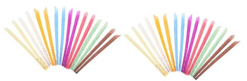 16 Paare Aromatherapie- brennende Kerze Wachsentfernungskerzen Kerzenwachsreiniger sauberere Wachskerze ohrenwachs earwax zubehör zur ohrreinigung Ohrreinigerkerzen Stoff FRCOLOR