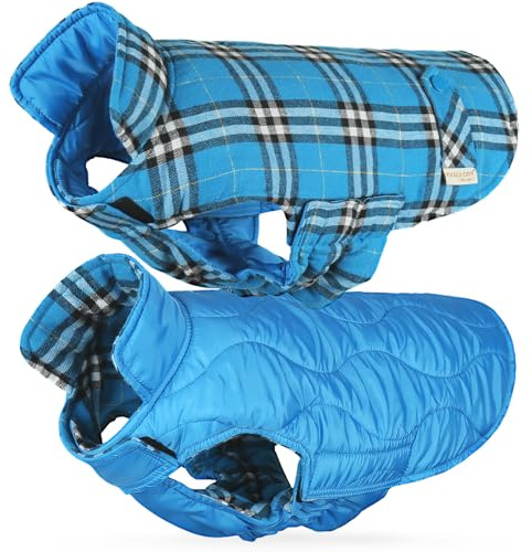 VIVAGLORY Hundemantel Softjoy Wintermantel Hundejacke, XXS, Himmelblau