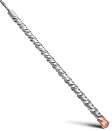 MOXPIFY Punta per trapano SDS Plus a doppia elica, trapano a percussione per calcestruzzo, pietra, pietra naturale, 30 x 500 mm