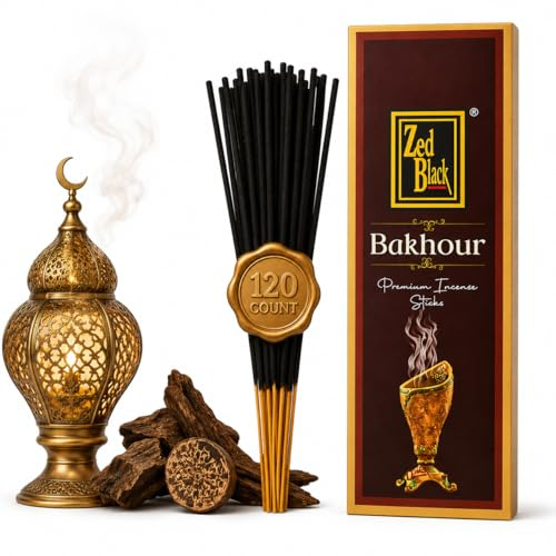 ZED BLACK Z016 Bakhour Incense Sticks, 20 Sticks x 6 Packs