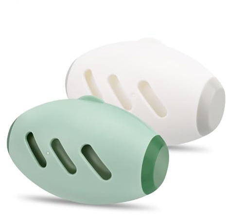 Fusselrolle Wiederverwendbar, 2 Stück Waschbarer Tragbarer Fusselrolle, Tierhaarentferner Für Tierhaare, Kleidung, Reisen, Haus, Teppiche, Mini Fusselrolle Für Unterwegs (1 Hellgrün + 1 Weißgrau)