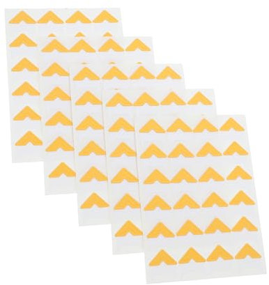 Housoutil 120 Stück Fotoeckenaufkleber Fotomontageecken Klebeecken Für Fotografien Fotoecken Selbstklebende Bilderecken Für Fotoalbum Fotomontagewinkel Goldenes Papier