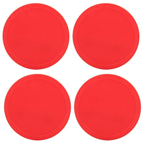 Aramox Air Hockey Pucks Hockey Pucks Ersättning Plasthockey 3 Storlekar för Barn Vuxna Professionella Spelare med Premiumplastmaterial för Spelrumshem Bord (Stor (82 mm))
