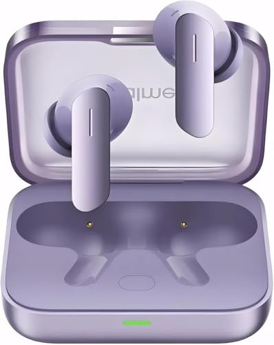 realme Buds Air 7, 12.4mm Dynamic Bass Drivers, 52Hrs Playtime, 52dB Hybrid ANC, 6 Mic ENC, 45ms Low Latency, 360° Spatial Audio, Hi-Res LHDC, IP55 Dust & Water Resistant, BT v5.4 - (Lavender Purple)