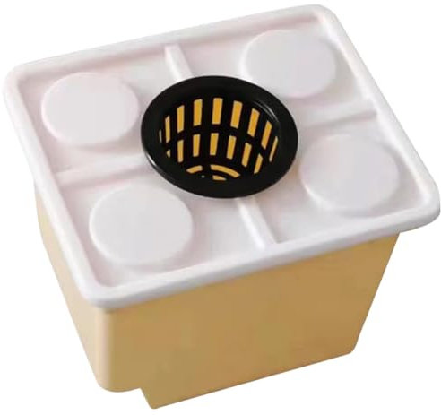 Milisten Hydroponic Plants Growing Bucket Soilless Culture Vegetable Nursery Box Lid and Basket for Greenhouse and Indoor Garden Hydroponic Basket Plastic Planting Holder