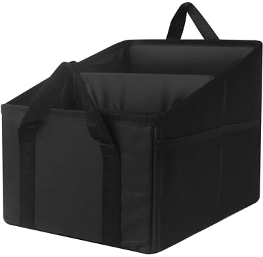 ACOMTUO Autositz Organizer, Auto Organizer Kinder, Auto Organizer Rücksitz, 31x25x25cm, Autoorganizer Kinder Rückbank mit Griffen und Mehreren Netztaschen für Spielzeug Bücher Snacks (M)