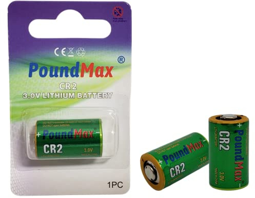 2 Pilas fotográficas PoundMax CR2 de 3 V de Iones de Litio