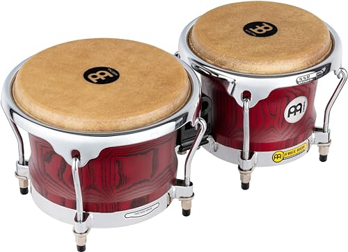 Meinl Percussion Woodcraft Series WB400 Wood Bongo, Vintage Red
