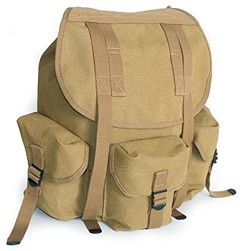 WW2 WWII US Military M14 Haversack Field Bag Backpack Canvas Khaki