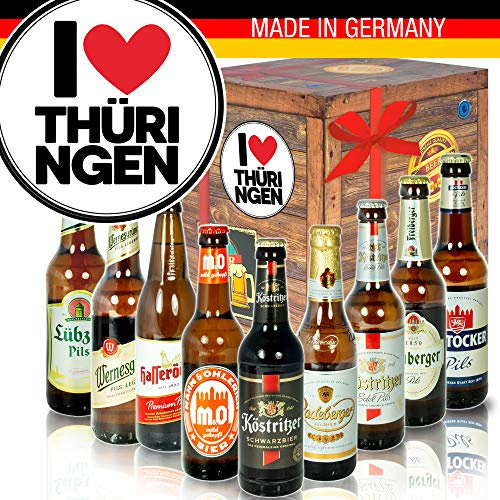 I Love Thüringen/DDR Bierbox/Thüringen Geschenk
