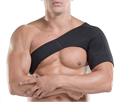 GHzzY Soporte de Hombro para Hombres y Mujeres: Soporte de Manguito rotador para desgarro Muscular, tendinitis, luxación de la articulación CA y Bursitis,Right,S