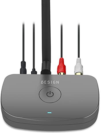 Besign BE-RCA Lunga Portata Ricevitore Bluetooth, Adattatore Audio Senza Fili, Ricevitore Bluetooth 5.0 per Altoparlanti Cablati o l'impianto Stereo di Casa