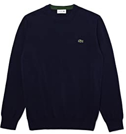 Lacoste AH1985, Suéter Hombre, Azul (Marine), L