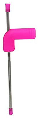 BANGHA Strohhalm Edelstahl 1 STÜCK Bier Schnorchel Straight Stroh Bier Trichter Doppelt Schnorchel Trinken Bier Bar Werkzeuge Festivals Party Edelstahl-Strohhalme (Color : Pink)