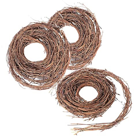 Kidlearn 3 Pack 15 Feet DIY Crafts Natural Grapevine Twig Vine Garland Wreaths for Wedding House Holiday Door Wall Decor
