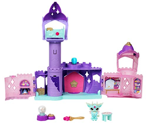 Magic Mixies Mixlings – Magisches Schloss (Spielset) – aufklappbares Spielset mit Zauberstab zum Enthüllen 5 magischer Momente, mit exklusiver Mixlingsfigur