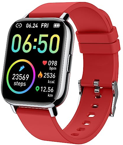 Motast Smart Watch, Fitness Tracker 1.69'' HD for Men Women, Step Counter | Heart Rate & Sleep Monitor, IP68 Waterproof Activity Tracker, Sports Smartwatch for iOS Android, 24 Sports Modes